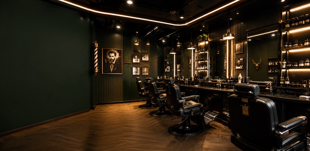 Corte terminado en Green Barber Studio, barbería en Mineral de la Reforma